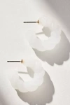By Anthropologie Twisted Glass Hoop Earrings