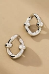 By Anthropologie Twisted Knot Huggie Earrings