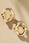 By Anthropologie Twisted Knot Huggie Earrings