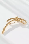 By Anthropologie Twisted Lasso Brooch In Gray