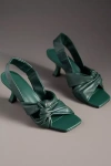 By Anthropologie Twisted Open-toe Slingback Heels