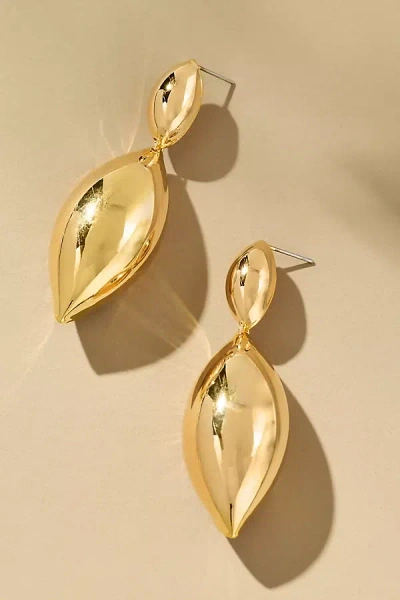 By Anthropologie Twisted Teardrop Earrings In Gold
