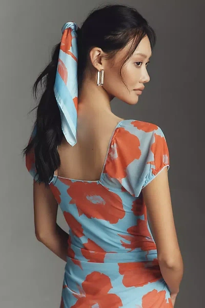 By Anthropologie Two-tone Printed Hair Scarf In Multi