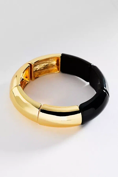 By Anthropologie Two-tone Stretch Bracelet In Gold