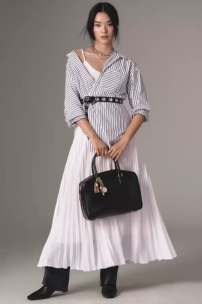 By Anthropologie Twofer Shirt Maxi Dress In White
