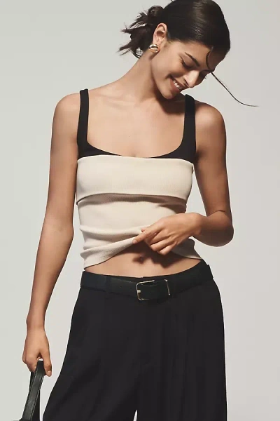 By Anthropologie Twofer Tank & Tube Top In Beige