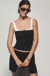 By Anthropologie Twofer Tank & Tube Top In Black