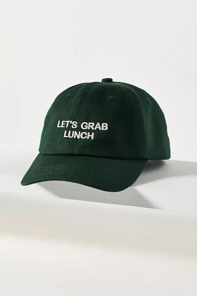 By Anthropologie Typewriter Baseball Cap In Green