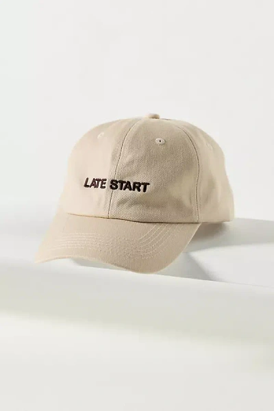 By Anthropologie Typewriter Baseball Cap In Neutral