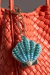 By Anthropologie Under The Sea Beaded Bag Charms In Blue