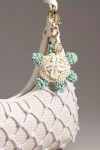 By Anthropologie Under The Sea Raffia Bag Charm In Blue