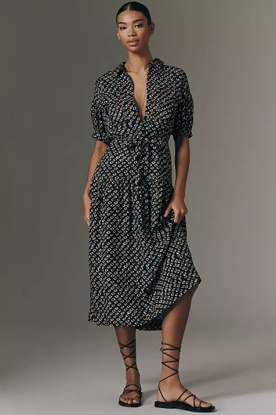 By Anthropologie Utility Pocket Shirt Dress In Pattern