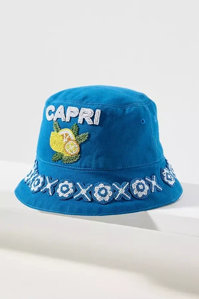 By Anthropologie Vacation Beaded Bucket Hat
