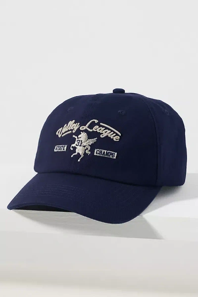 By Anthropologie Varsity Patch Baseball Cap In Blue