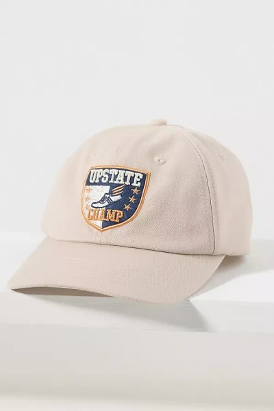 By Anthropologie Varsity Patch Baseball Cap In Neutral