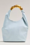 By Anthropologie Vegan Leather Gilded Shoulder Bag In Blue