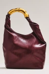 By Anthropologie Vegan Leather Gilded Shoulder Bag In Purple
