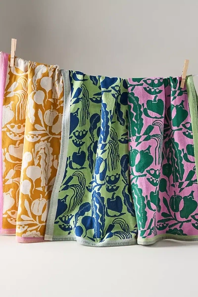 By Anthropologie Vegetable Dish Towels, Set Of 3