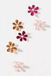 By Anthropologie Velvet Flower Hair Clip In Pink