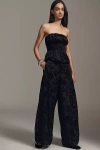 By Anthropologie Velvet Novelty Burnout Pants In Black