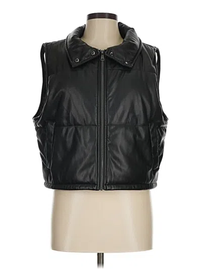 Pre-owned By Anthropologie Vest In Black