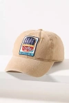 By Anthropologie Washed Cotton Nautical Baseball Cap In Beige