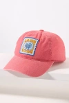 By Anthropologie Washed Cotton Nautical Baseball Cap In Red