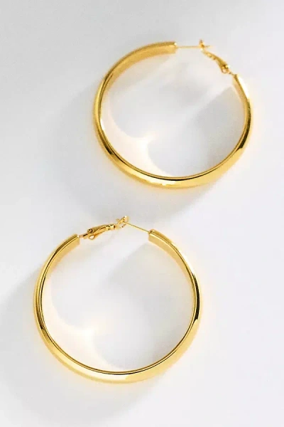 By Anthropologie Water-resistant Hoop Earrings In Gold