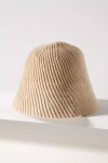 By Anthropologie Wavy Cloche Hat In White