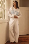By Anthropologie Weddings Bride Crew-neck Sweatshirt In White