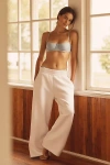 By Anthropologie Weddings Bride Jogger Sweatpants In White