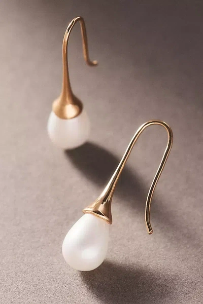 By Anthropologie Weddings By Anthropologie Pearl Drop Earrings In Gold