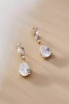 By Anthropologie Weddings Crystal Pearl Cluster Drop Earrings In Gold