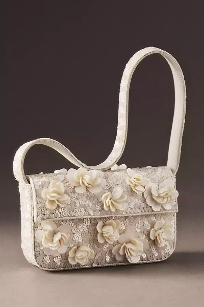 By Anthropologie Weddings Fiona Beaded Bag: Weddings 3d Edition In White