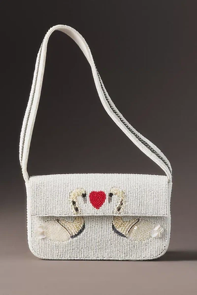 By Anthropologie Weddings Fiona Beaded Bag: Weddings Icon Edition In White