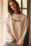 By Anthropologie Weddings Honeymoon Edit Crew-neck Sweatshirt In White