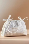 By Anthropologie Weddings The Frankie Clutch: Woven Satin Edition In White