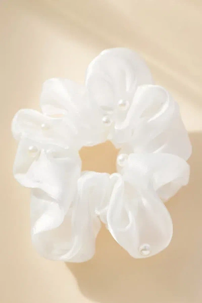By Anthropologie Weddings To Have & To Hold Your Hair Back Pearl Scrunchie