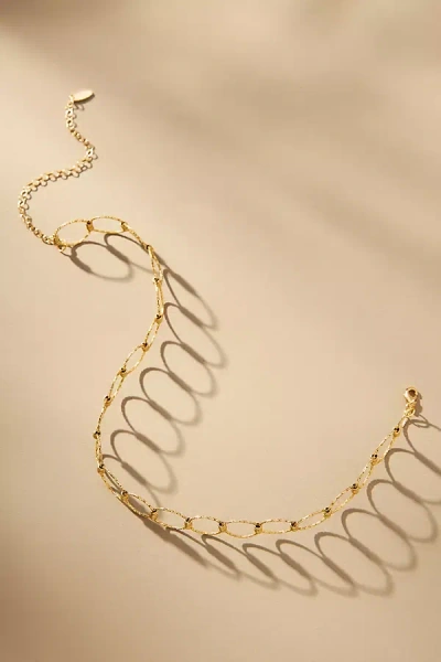 By Anthropologie Weightless Link Choker Necklace In Gold