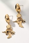 By Anthropologie Western Icons Drop Earrings In Gold