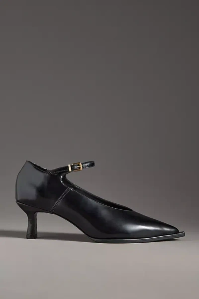 By Anthropologie Western Kitten-heel Pumps In Black