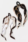 By Anthropologie Western Motif Hair Scarves, Set Of 2 In Sand