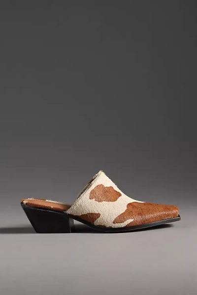 By Anthropologie Western Mules In Sand
