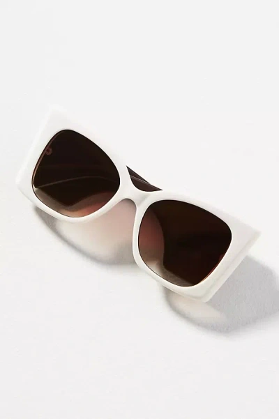 By Anthropologie Wide Flare Oversized Sunglasses In Multi