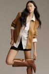 By Anthropologie Wide-leg Kitten-heel Tall Boots In Brown