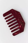 By Anthropologie Wide Tooth Mini Comb In Red