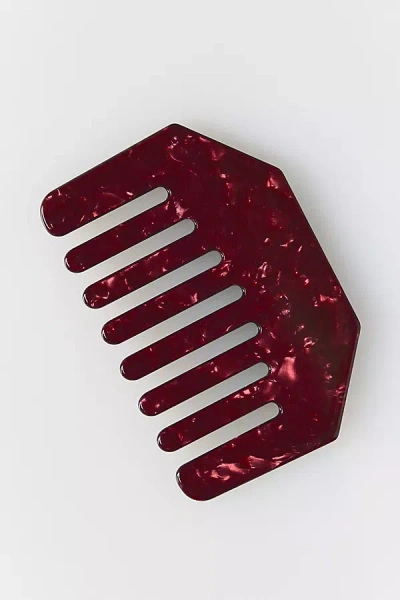 By Anthropologie Wide Tooth Mini Comb In Red