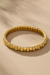 By Anthropologie Wide Twisted Stretch Bracelet In Gold