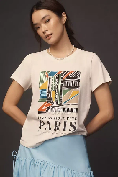 By Anthropologie Wild Fever Studio X Anthropologie Paris Graphic Tee