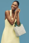 By Anthropologie Wood Bead Bracelet Beaded Bag